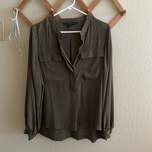 White House Black Market long sleeve camp shirt